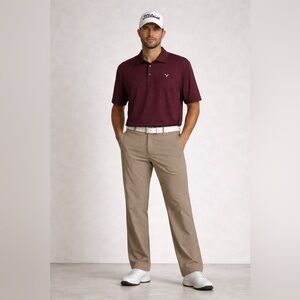 Callaway Burgundy Polo Shirt